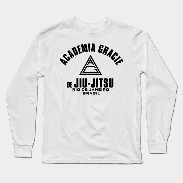 academia gracie de jiu jitsu rio de janeiro Long Sleeve T-Shirt by dyazagita